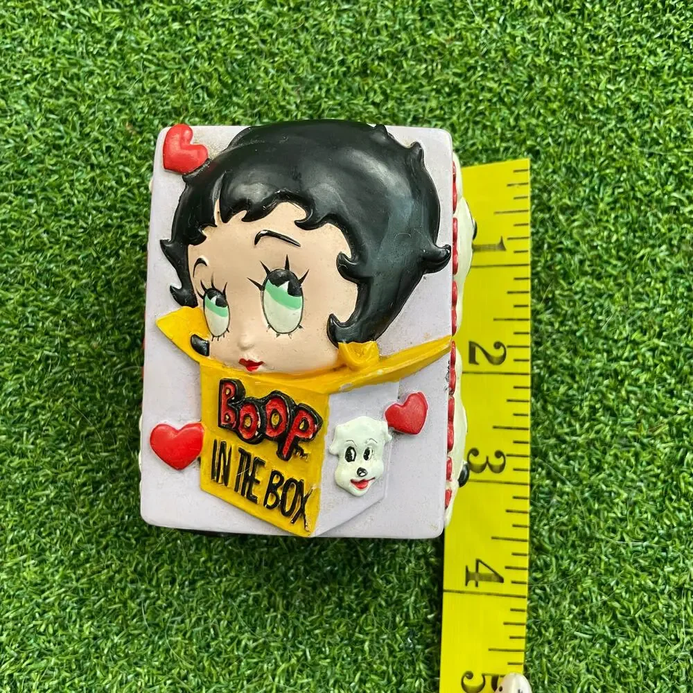 Vintage 1996 Betty Boop In the Box Ceramic Trinket Box